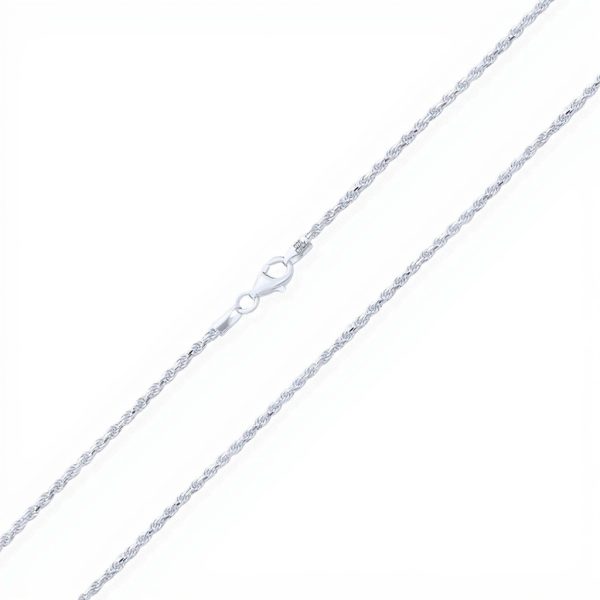 Collier argent sterling Bling Jewelry chaîne corde diamant