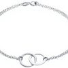 Bracelet de cheville Bling Jewelry BFF double anneau amour