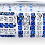 Bracelet Jonc Art Déco Bling Jewelry Laiton Zircone Cubique-0