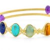 Bracelet Chakra Bling Jewelry Perles Gemmes Ajustable Femmes