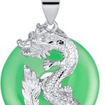 Pendentif dragon jade argent sterling Bling Jewelry femme-0