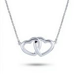 Collier cœur flottant Bling Jewelry argent sterling .925