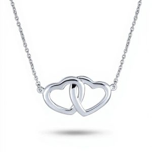 Collier cœur flottant Bling Jewelry argent sterling .925