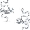 Boucles d'oreilles serpent argent sterling Bling Jewelry-0