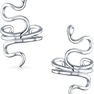 Boucles d'oreilles serpent argent sterling Bling Jewelry-0