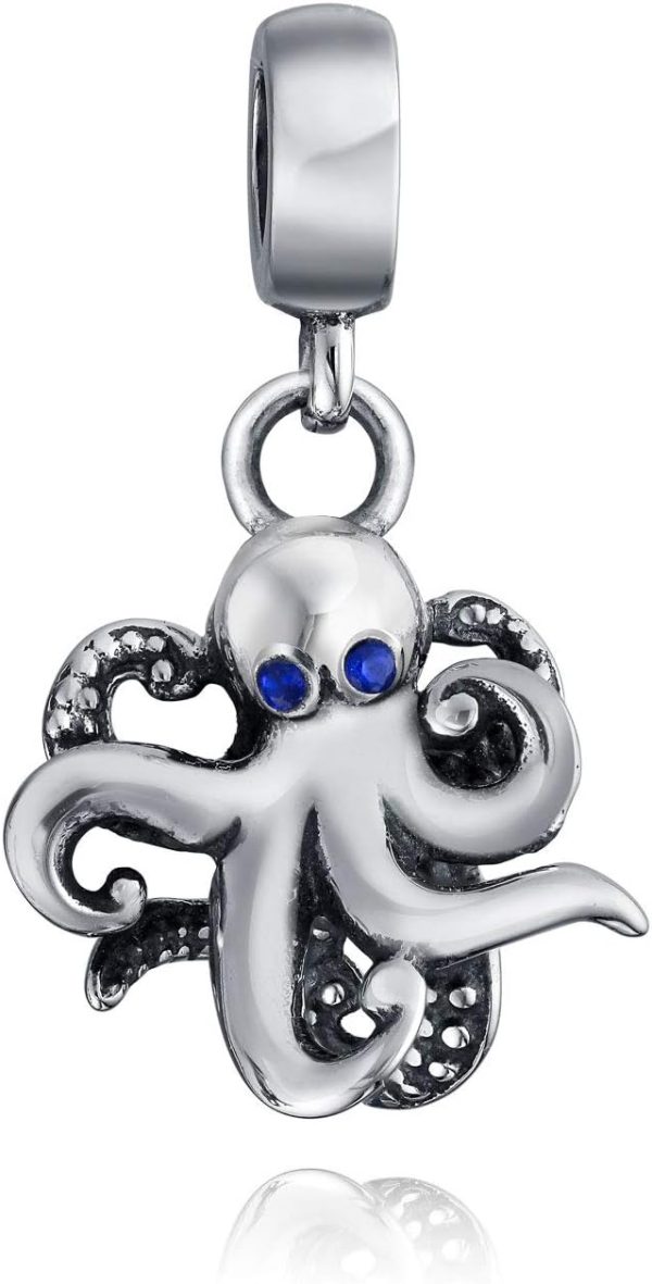 Perle sirène argent sterling Bling Jewelry charm bracelet-0