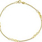 Bracelet de cheville coeur infini argent sterling Bling