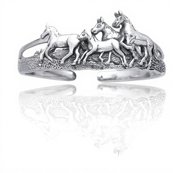 Bracelet équestre argent sterling Bling Jewelry cheval femme