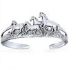 Bracelet équestre argent sterling Bling Jewelry cheval femme