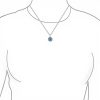 Amulette Nazar Bleu Pendentif Argent Sterling Protection