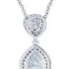 Collier pendentif poire CZ Bling Jewelry mariage femme