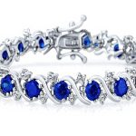 Bracelet de tennis Bling Jewelry zircone cubique plaqué