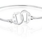 Bracelet menottes Bling Jewelry argent sterling minimaliste