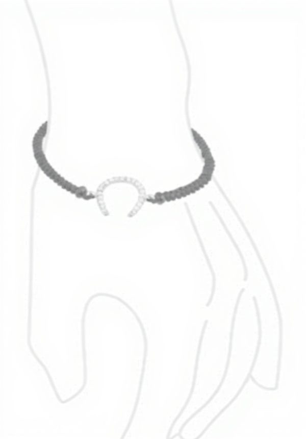 Bracelet fer à cheval chanceux Bling Jewelry argent sterling