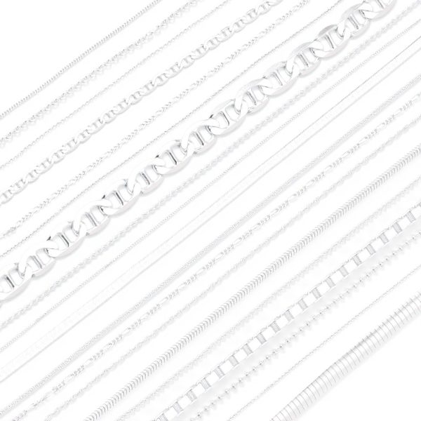 Collier chaîne marinière argent massif Bling Jewelry unisexe