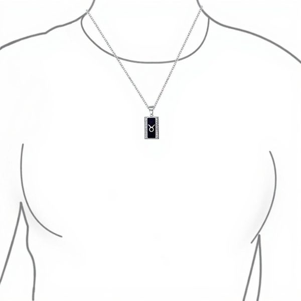 Collier Argent Sterling Pendentif Pierre Or Bling Jewelry