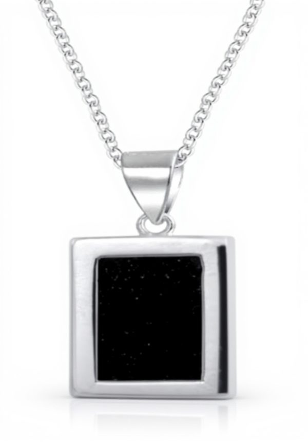 Collier Argent Sterling Pendentif Pierre Or Bling Jewelry