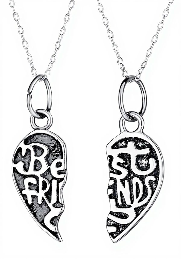 Collier argent sterling coeur Bling Jewelry pour femmes