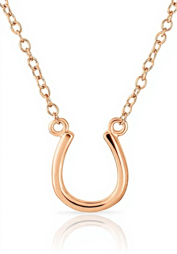 Collier fer à cheval Bling Jewelry or rose argent .925
