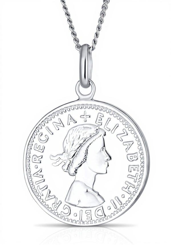 Collier argent 925 Bling Jewelry médaillon Reine Elizabeth