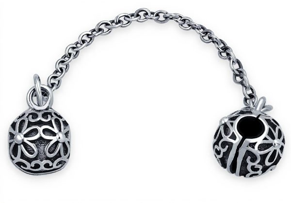 Bling Jewelry Charm Perles Fleurs Argent Sterling Bracelet