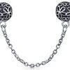 Bling Jewelry Charm Perles Fleurs Argent Sterling Bracelet