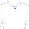 Pendentif raie manta opale bleue argent sterling Bling