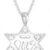 Pendentif Hanoukka Étoile de David Bling Jewelry Argent