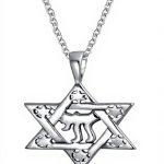 Pendentif Hanoukka Étoile de David Bling Jewelry Argent