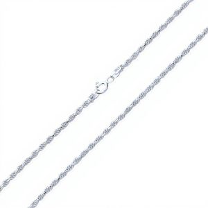 Collier argent sterling Bling Jewelry chaîne câble unisexe