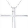 Collier croix argent sterling Bling Jewelry zirconium