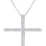 Collier croix argent sterling Bling Jewelry zirconium