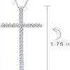 Collier croix argent sterling Bling Jewelry zirconium