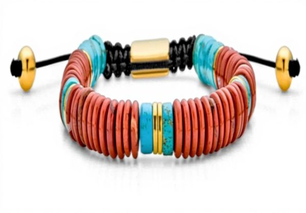 Bracelet Bolo Chakra Pierres Naturelles Bling Jewelry Femme