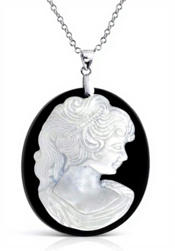 Pendentif camée victorien argent sterling Bling Jewelry pour