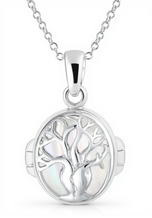 Collier Arbre de Vie Bling Jewelry Argent Sterling Nacre