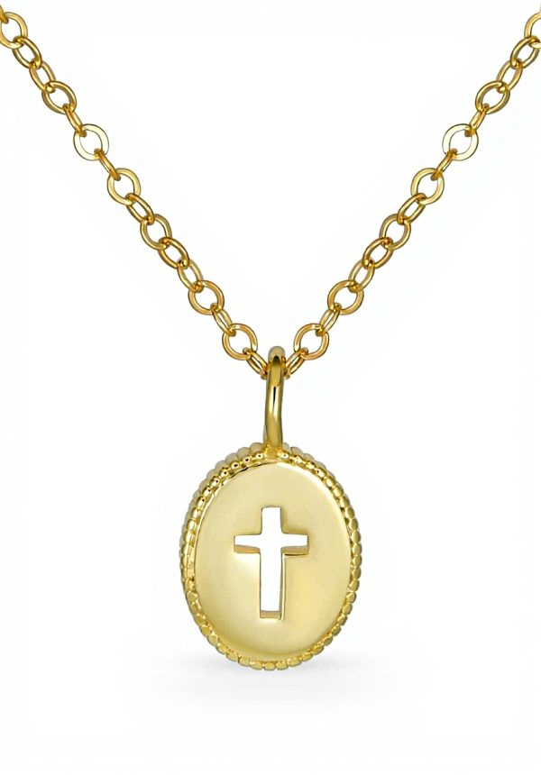 Collier pendentif croix ange photo personnalisé Bling