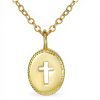 Collier pendentif croix ange photo personnalisé Bling