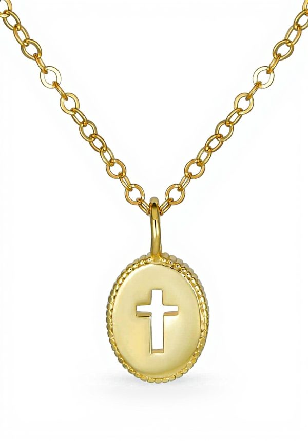 Collier pendentif croix ange photo personnalisé Bling
