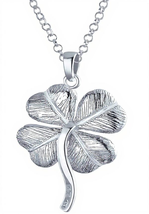 Ensemble bijoux trèfle argent sterling Bling Jewelry femmes