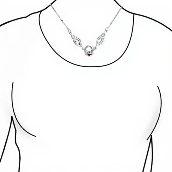 Collier Celtique Argent Sterling Trinité Amitié Femme Bling