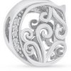 Charme lettre A-Z argent sterling Bling Jewelry perle