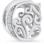 Charme lettre A-Z argent sterling Bling Jewelry perle