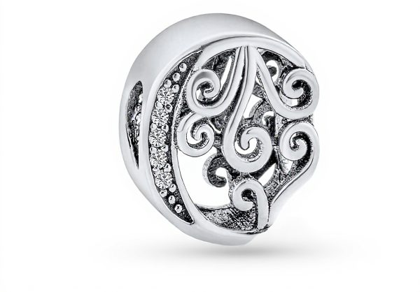 Charme lettre A-Z argent sterling Bling Jewelry perle