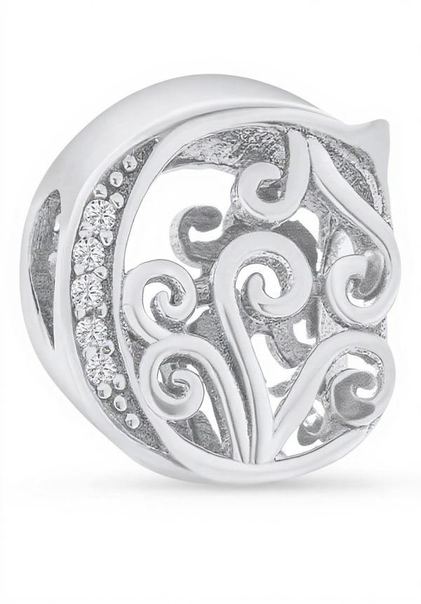 Charme lettre A-Z argent sterling Bling Jewelry perle