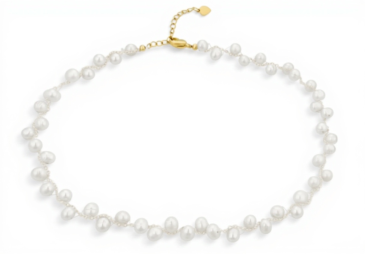 Collier perles culture eau douce Bling Jewelry ras du cou