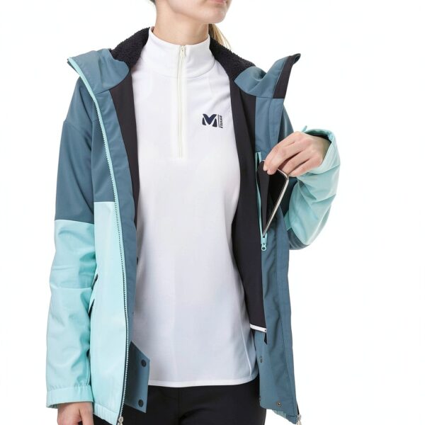 Veste ski femme Millet imperméable respirante stretch bleu-2