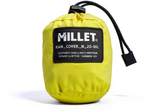 Housse de pluie Millet sac à dos étanche jaune homme-3